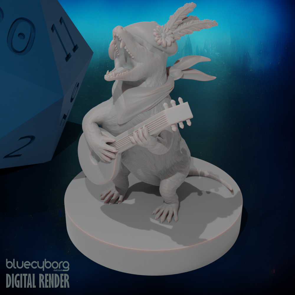 Opossum Bard 28mm Scale Miniature