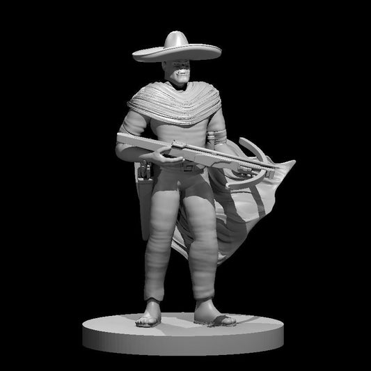 Orc Male Ranger w crossbow - Mexican Theme 28mm Scale Miniature