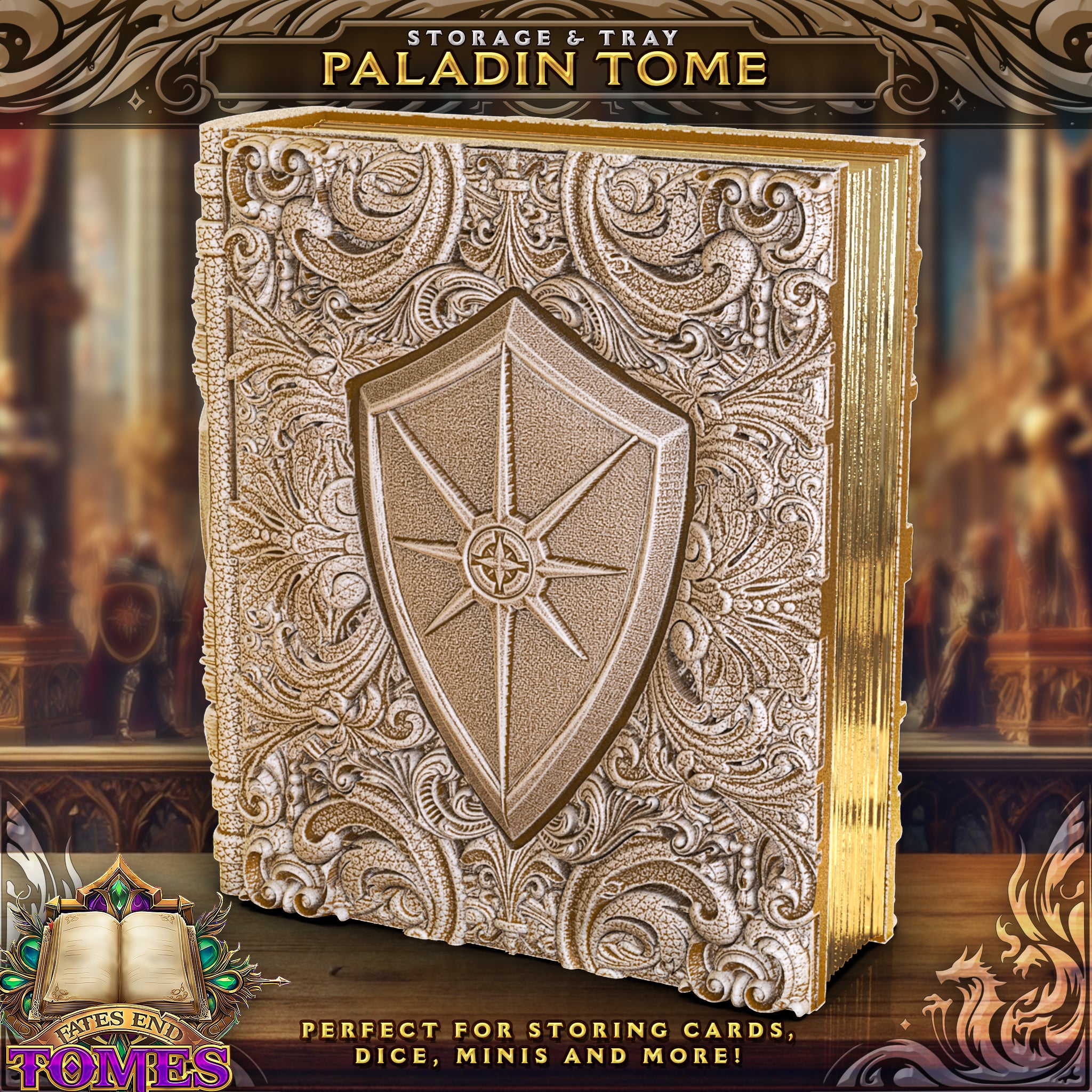 Paladin Tome - Storage / Roll Tray / Dice Tower