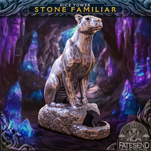 Stone Familiar Dice Tower