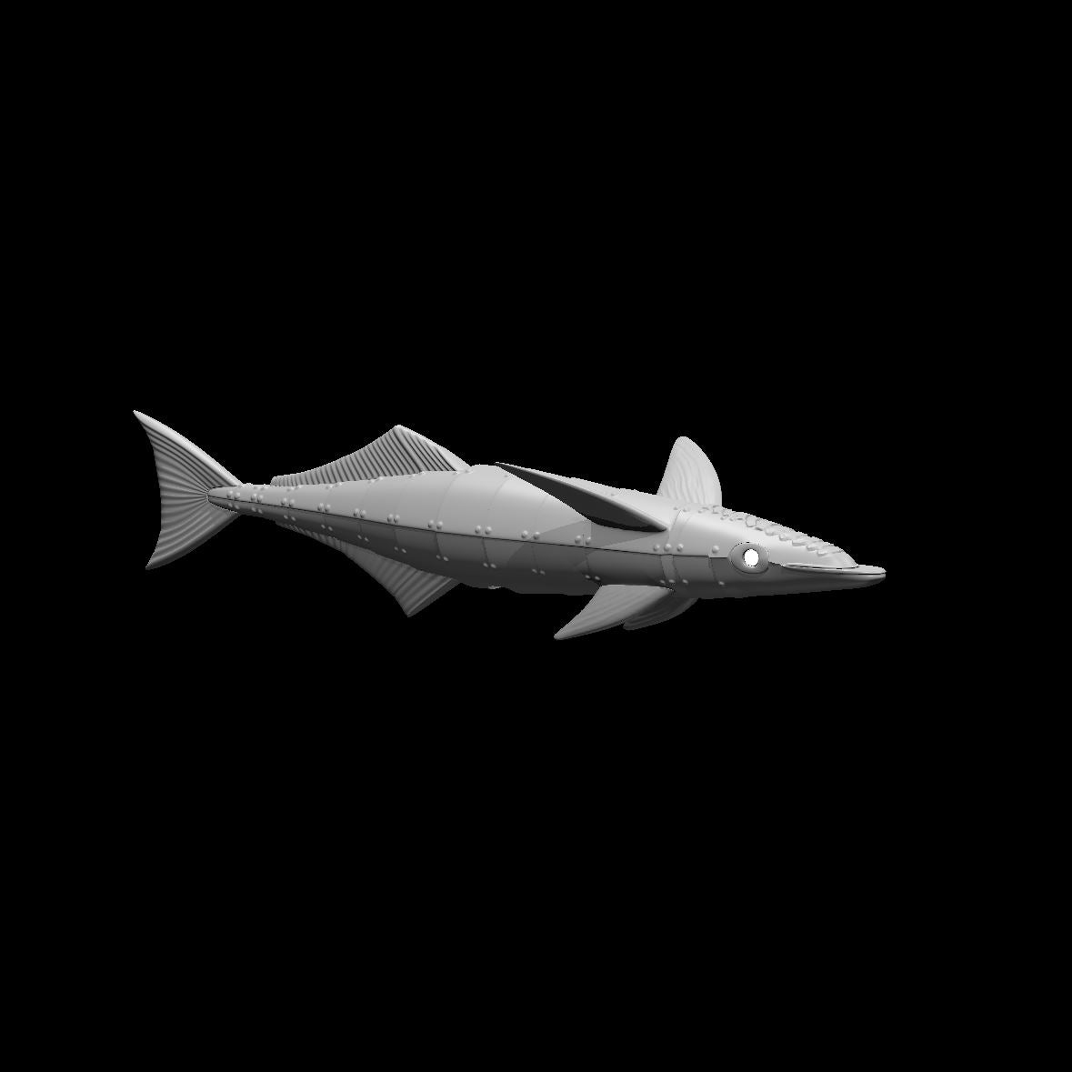Remora Fish Steel Defender - 28mm Scale Miniature
