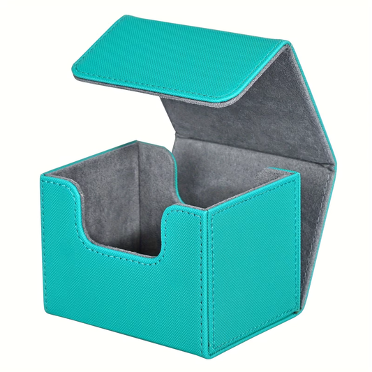 Deck Box - Standard Size Cards Side load 100 Card - Turquoise