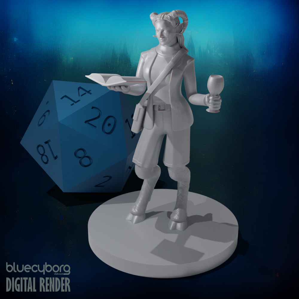 Satyr Female Wizard 28mm Scale Miniature