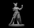 Satyr Female Bard - 28mm Scale Miniature