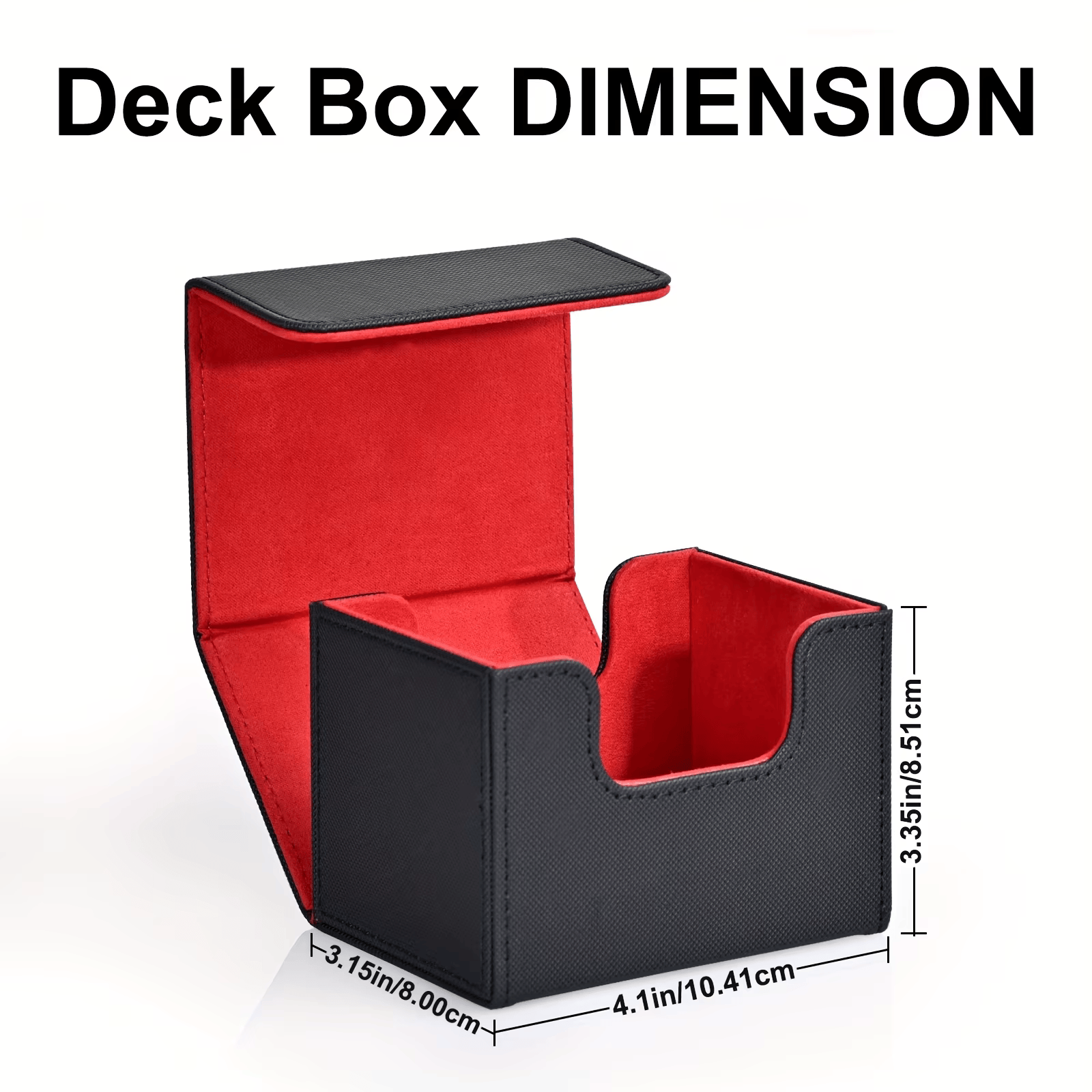 Deck Box - Standard Size Cards Side load 100 Card - Navy / Yellow
