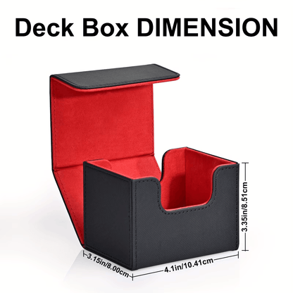 Deck Box - Standard Size Cards Side load 100 Card - Black / Blue