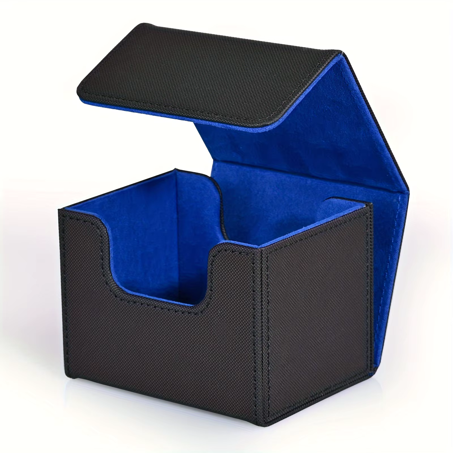 Deck Box - Standard Size Cards Side load 100 Card - Black / Blue