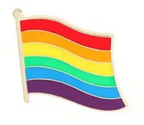 Pride Rainbow Flag Enamel Pin Badge