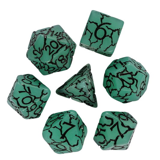 Scorched Earth Dice Set - Verdant Abyss