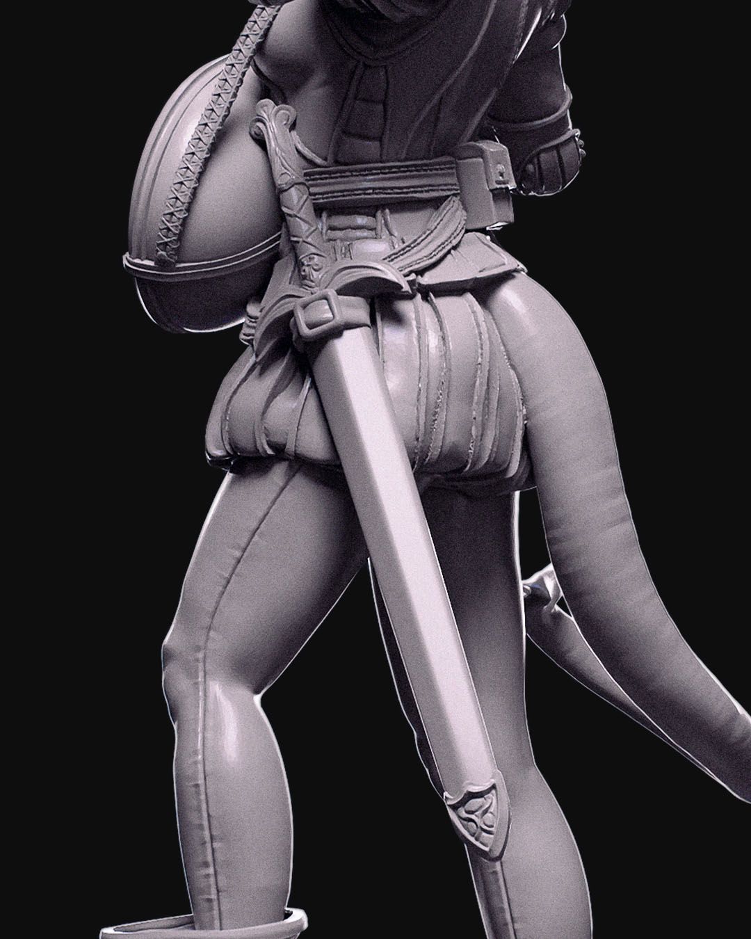 Sigrid Yalve - Tiefling Bard - 32mm / 75mm Scale Miniature