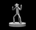 Sock Monkey Monk - 28mm Scale Miniature