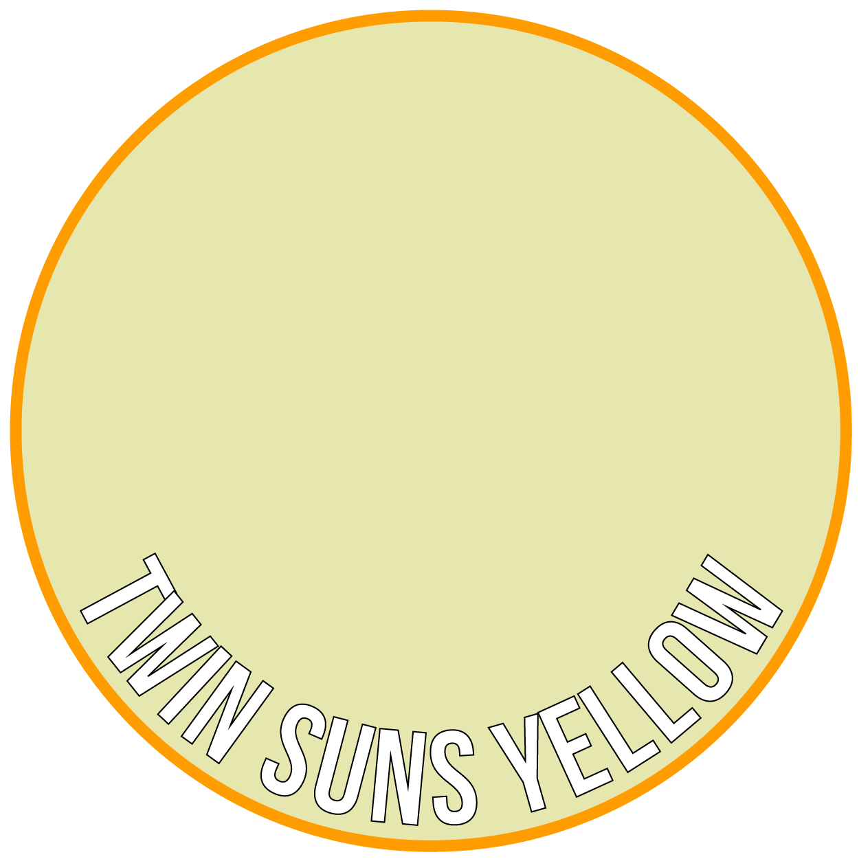 Twin Suns Yellow - Two Thin Coats Paint