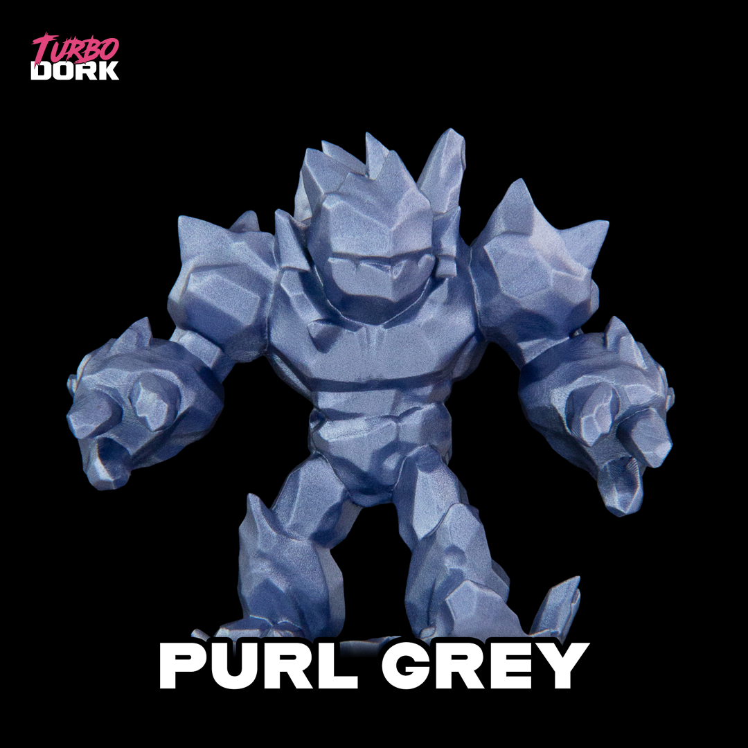 Turbo Dork: Purl Grey Metallic Acrylic Paint 22ml Bottle