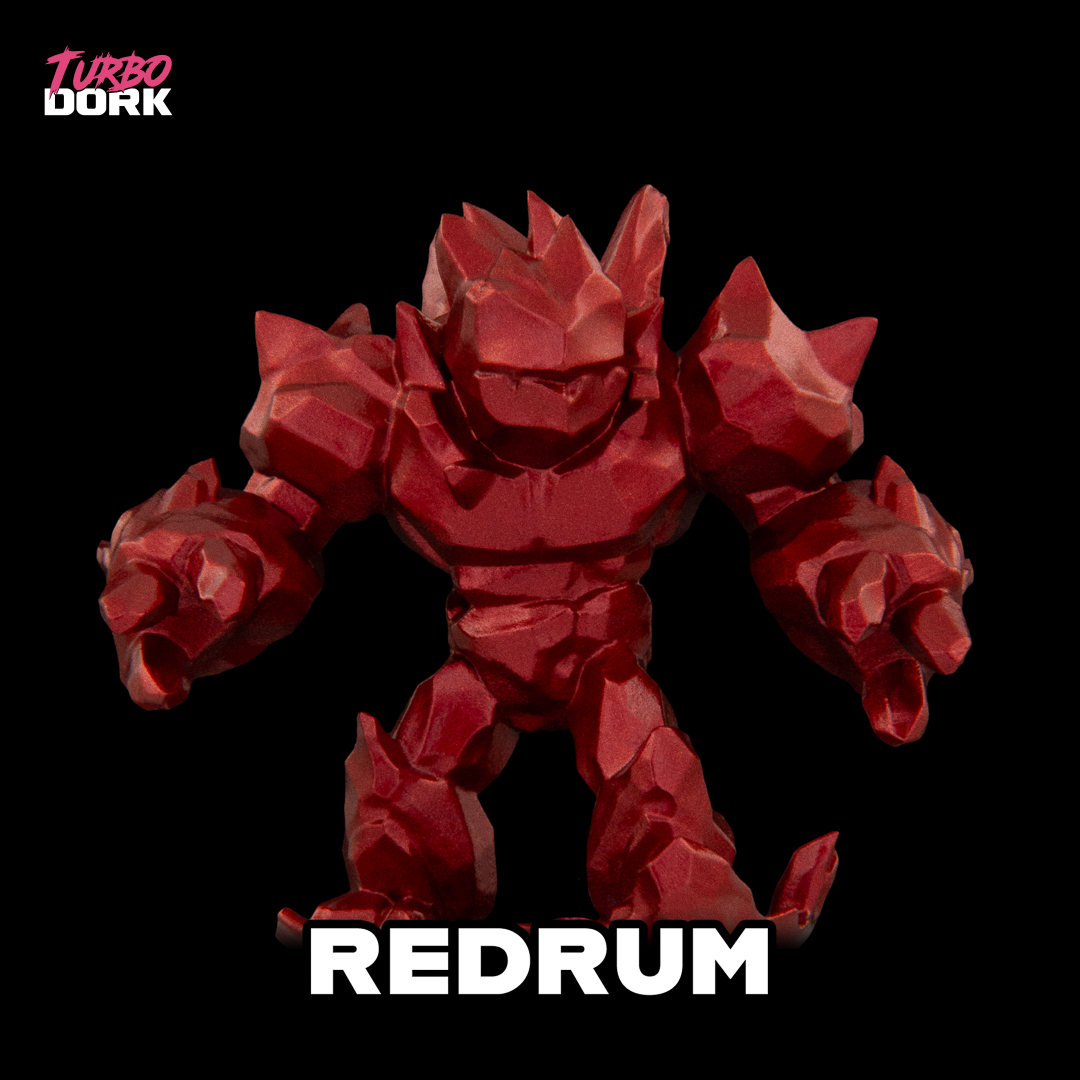 Turbo Dork: Redrum Metallic Acrylic Paint 22ml Bottle