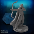 Tiefling Female Ranger 2 28mm Scale Miniature