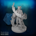 Tiefling Male Sorcerer with Swirling Flames 28mm Scale Miniature