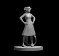 Tiefling Female Bard 3 - 28mm Scale Miniature