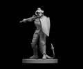Tiefling Female Paladin - 28mm Scale Miniature