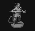 Tiefling Two Sword Ranger - 28mm Scale Miniature
