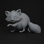 Timothy the Roundback Raccoon Oversized Miniature