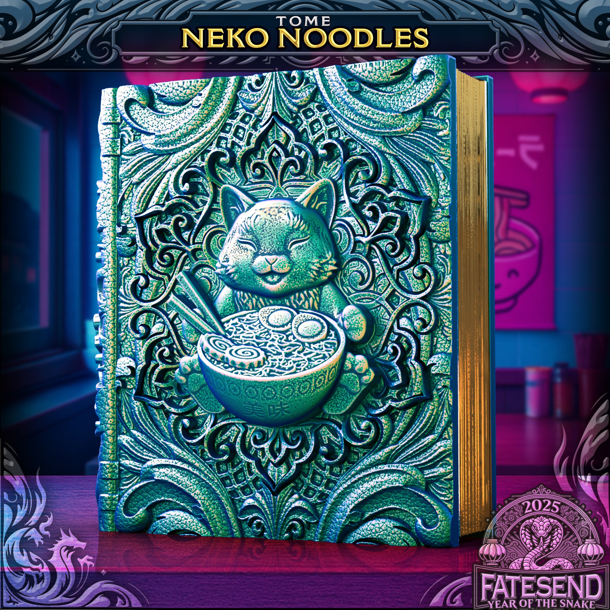 Neko Noodles Tome - Storage / Roll Tray / Dice Tower