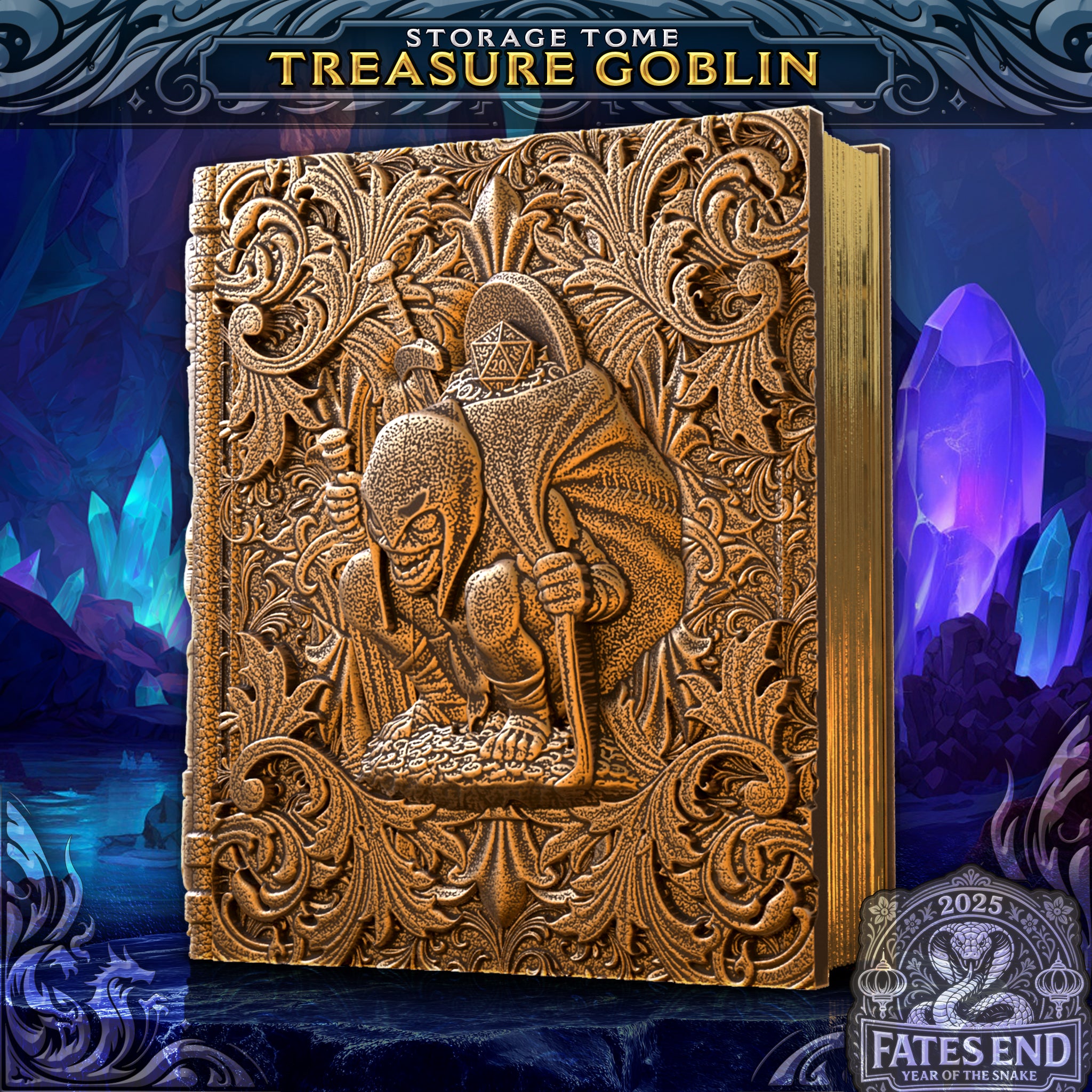 Treasure Goblin Tome - Storage / Roll Tray / Dice Tower