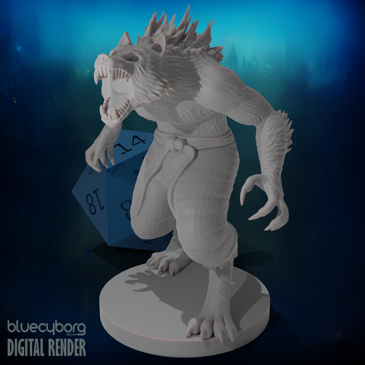 Werewolf Monk 28mm Scale Miniature