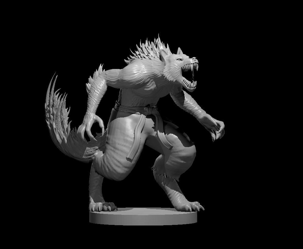 Werewolf Monk - 28mm Scale Miniature