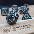 Tidal Veil Arcane Scroll acrylic dice set