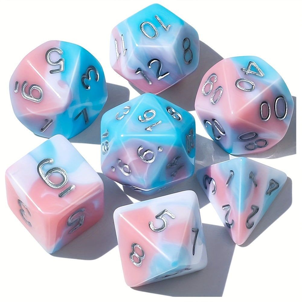 Marble Dice Set - Baby's Breath