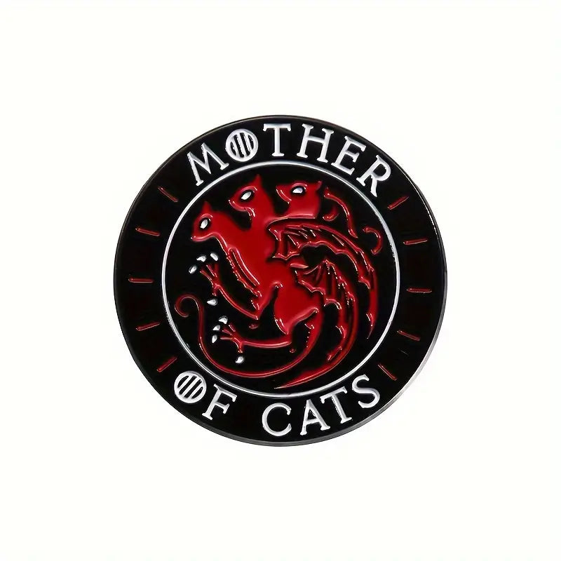 Mother of Cats Enamel Pin Badge