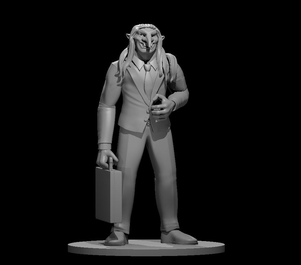 Business Troll - 28mm Scale Miniature