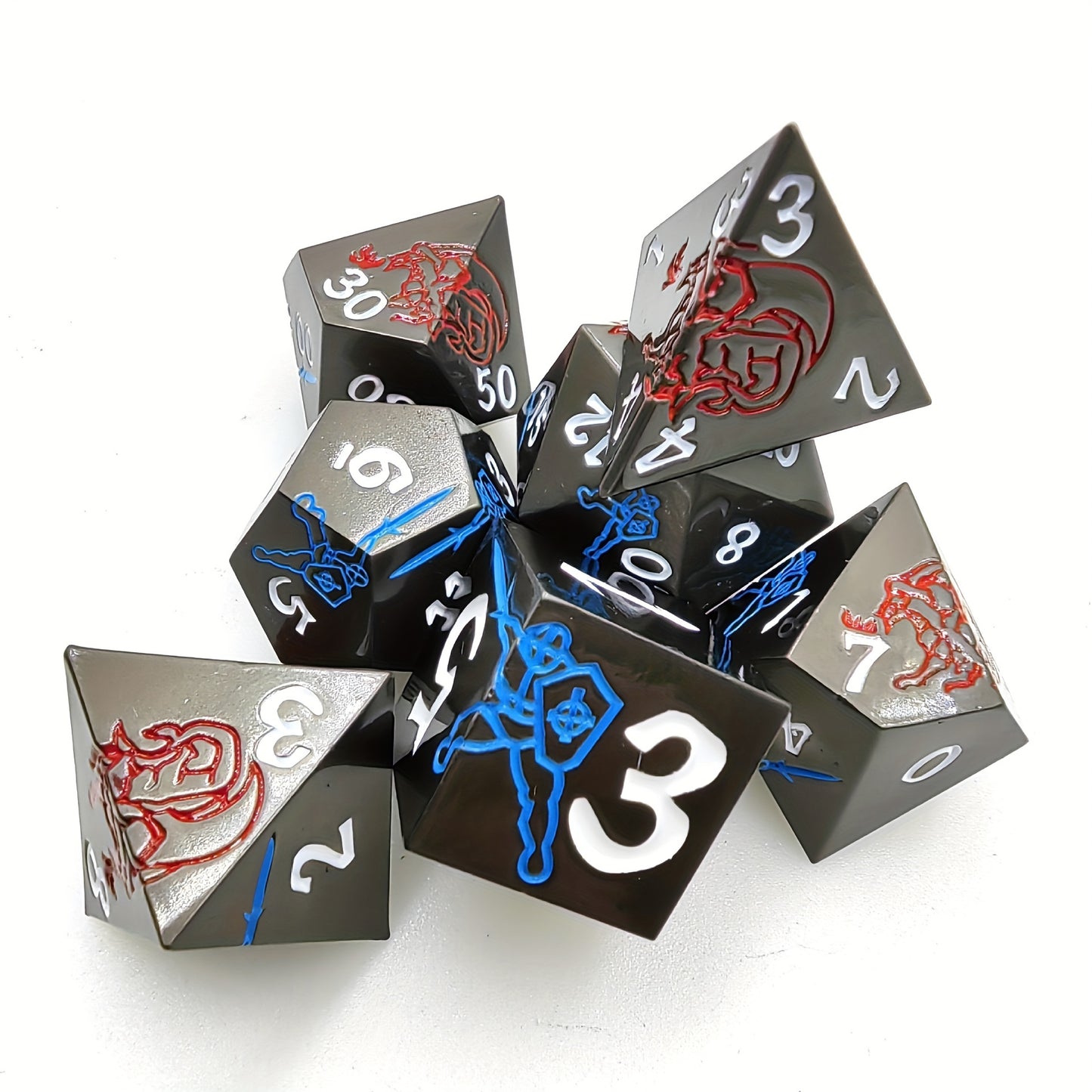 Metal Dice Set - Dragon Slayer