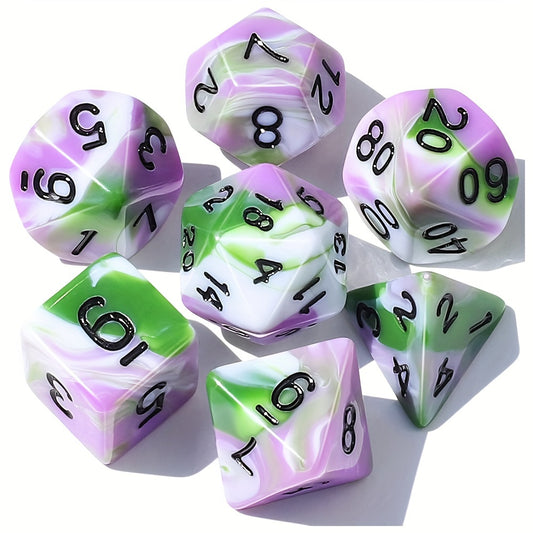 Marble Dice Set - Whispering Wisteria