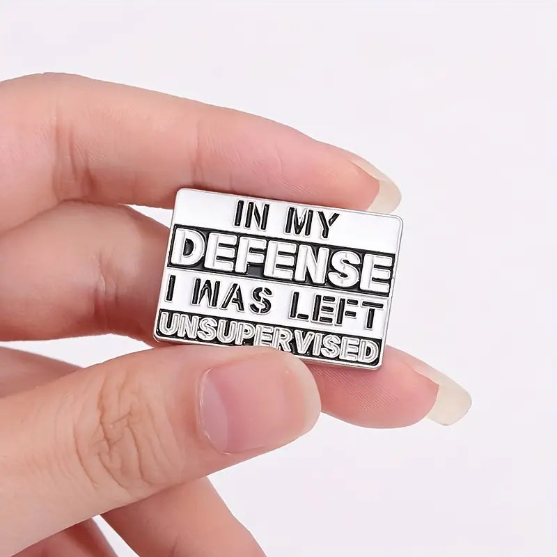 Left Unsupervised Enamel Pin Badge