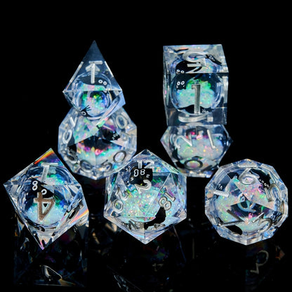 Liquid Core Dice Set - Kitty Sparkles