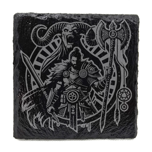 Barbarian Slate Coaster