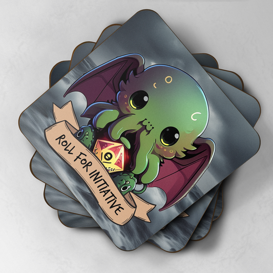 Cthulhu - Roll For Initiative Coaster