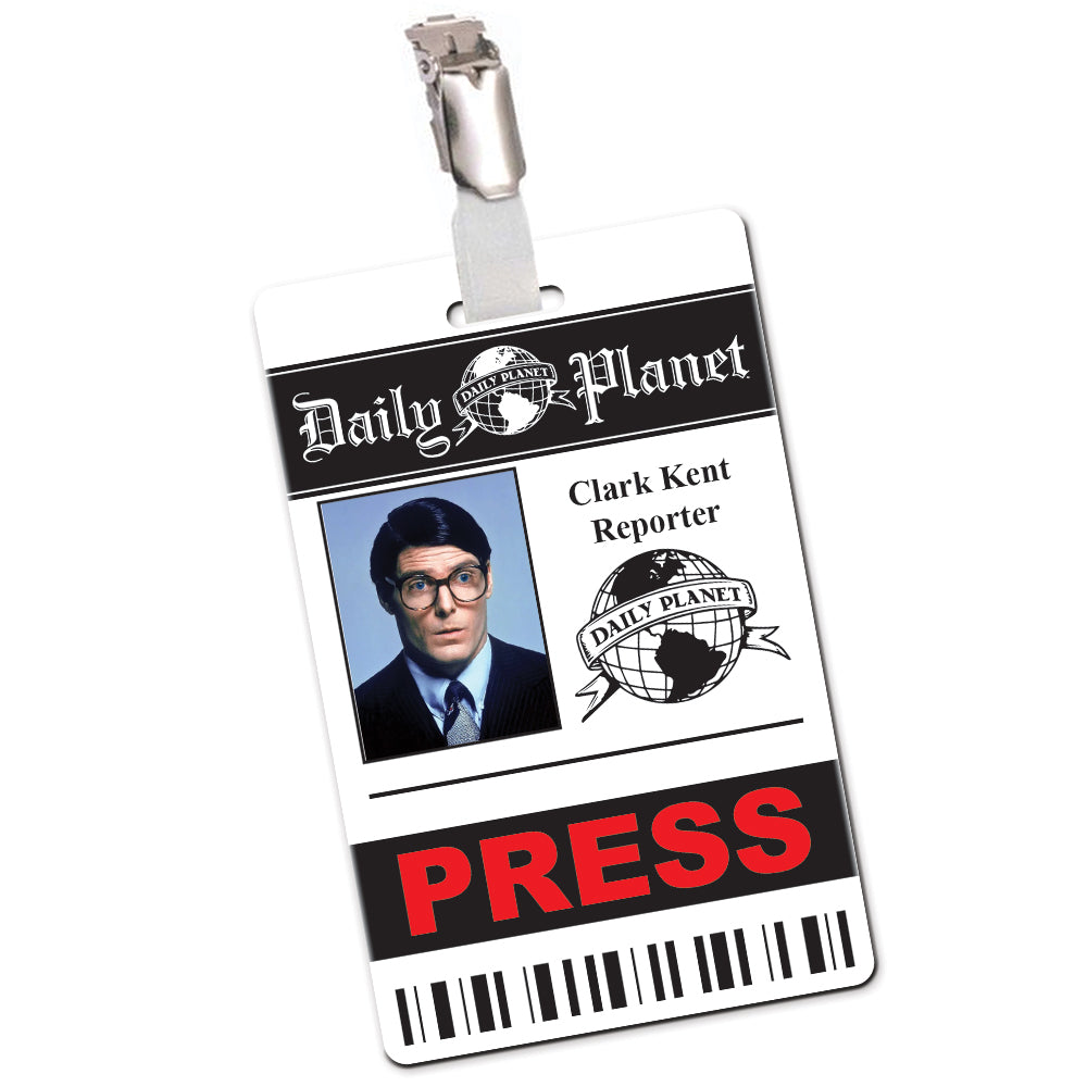 Daily Planet Press Pass Cosplay ID Card