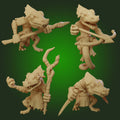 Stone King's Deep In The Jungle Lizard Folk Oversized Resin Miniatures