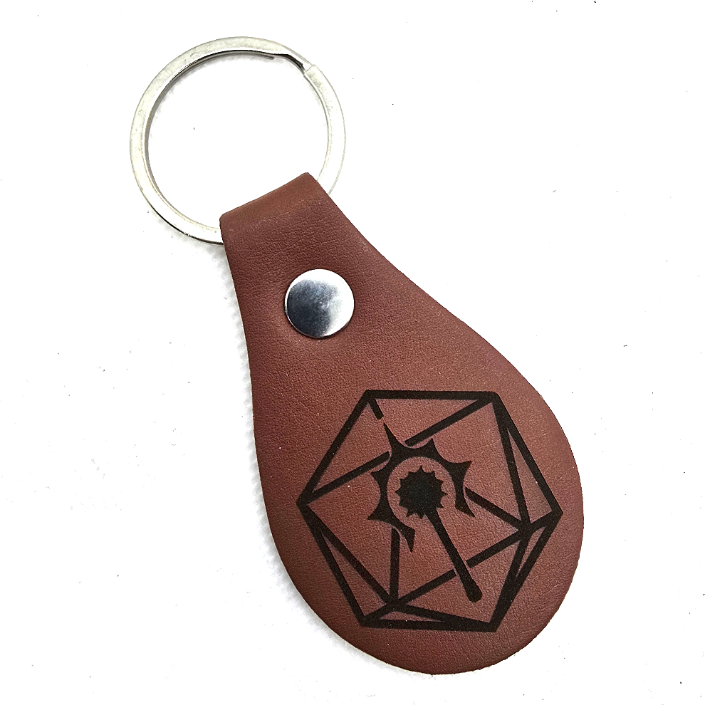 D&D Class Symbols PU Leather Keyring