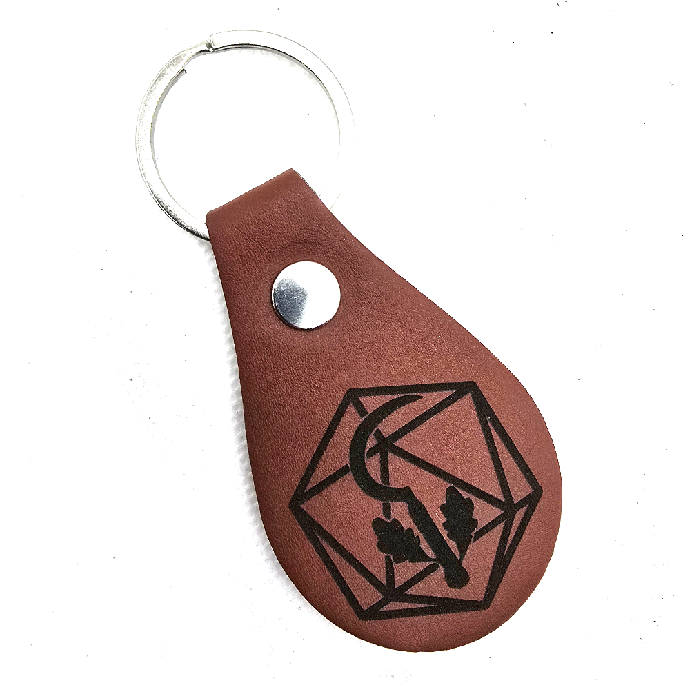 D&D Class Symbols PU Leather Keyring