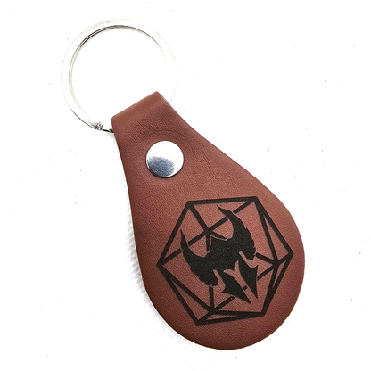 D&D Class Symbols PU Leather Keyring