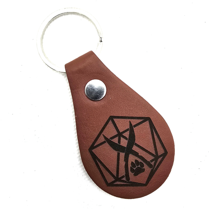 D&D Class Symbols PU Leather Keyring