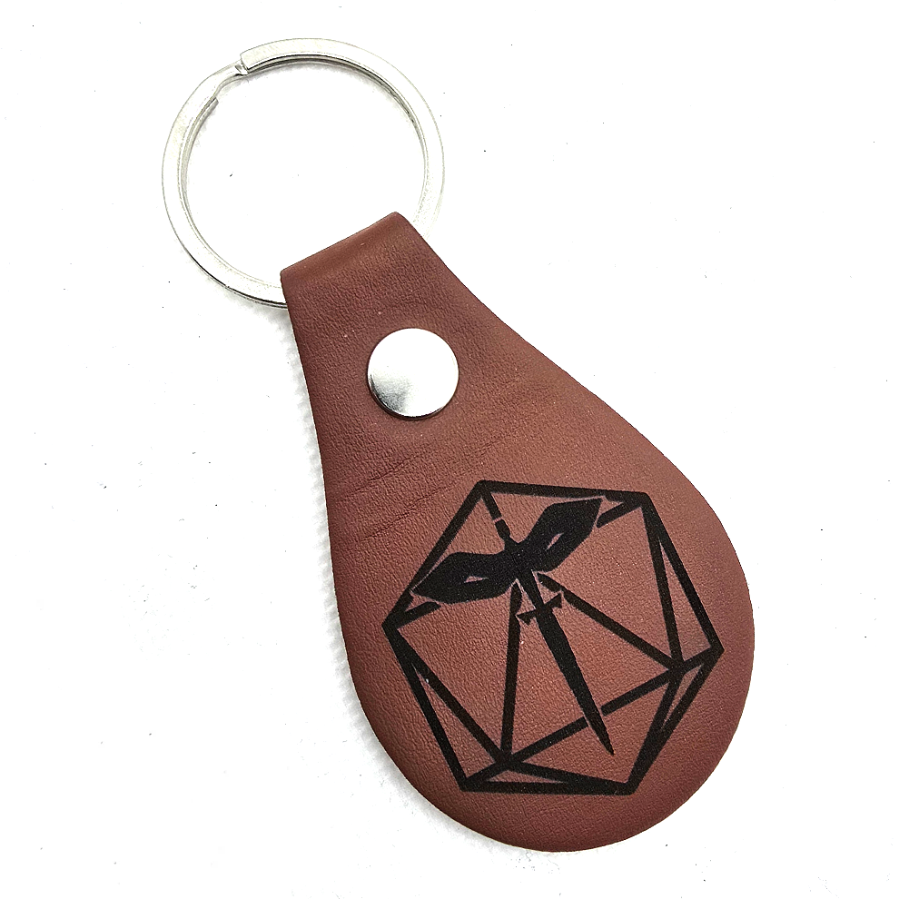 D&D Class Symbols PU Leather Keyring