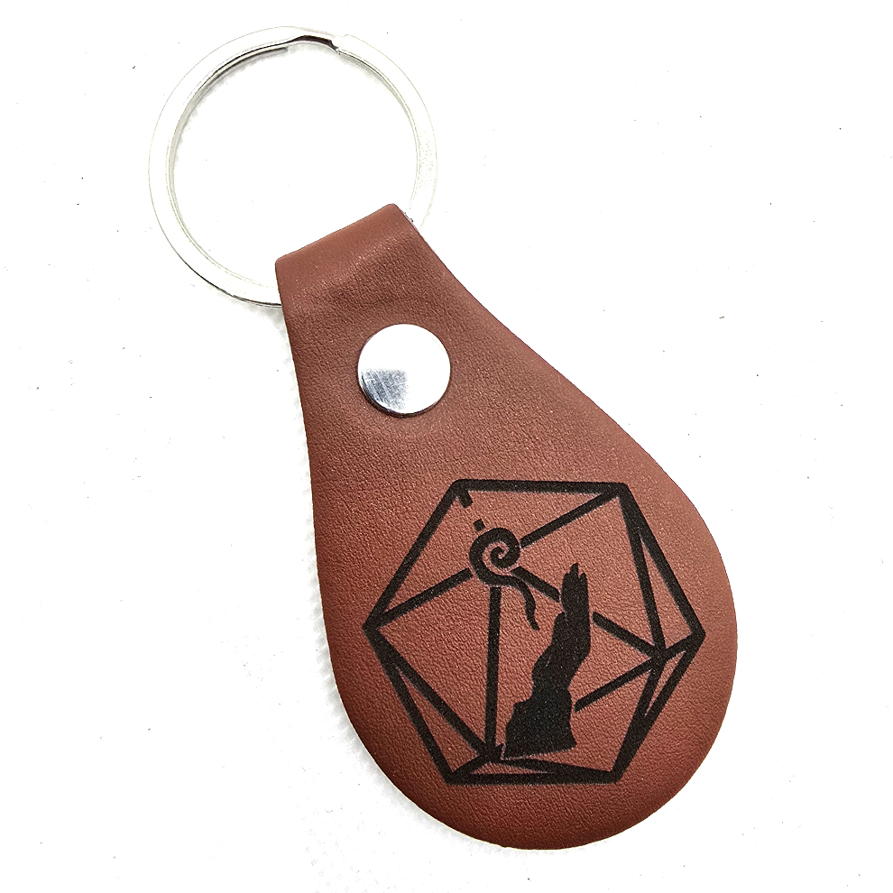 D&D Class Symbols PU Leather Keyring