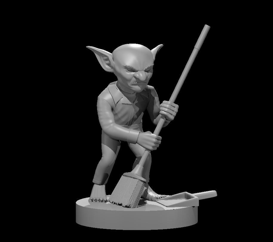 Goblin Janitor 28mm scale miniature