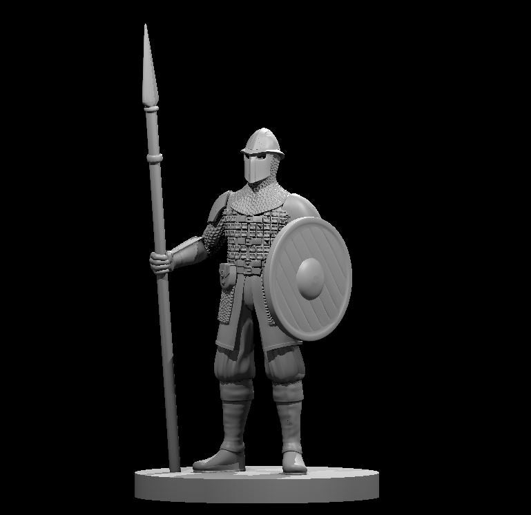 Guard with Face Protection 28mm scale miniature