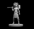 Medusa Female Blacksmith 28mm scale miniature