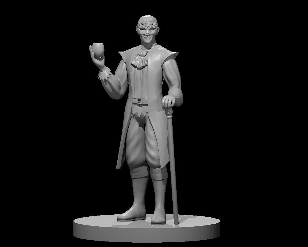 Noble Male Masquerade 28mm scale miniature